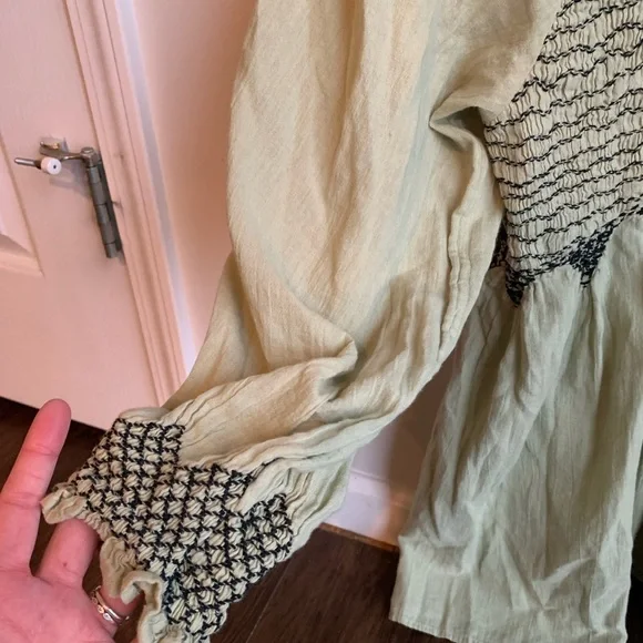 Free people smocked boho blouse - Picture 5 of 9